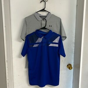 Two Under Armor golf shirts